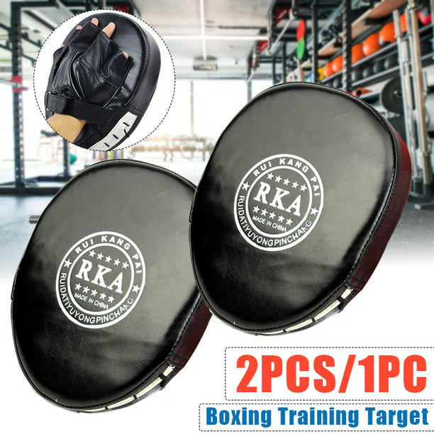 2x Boxing Mitt Training Target Punch Pad Glove Focus MMA Karate Combat Thai
